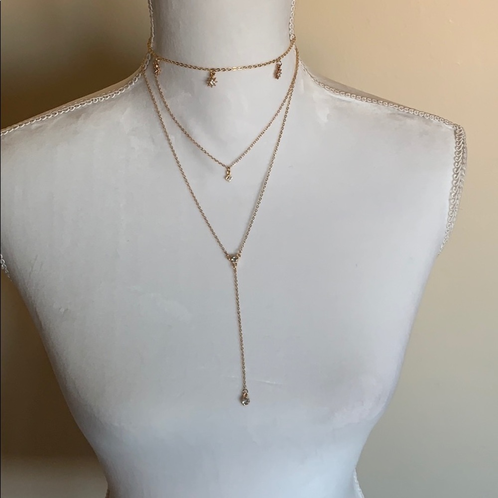 NWT layered chain necklace